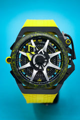 Mazzucato Reversible Watch Monza Yellow Carbon