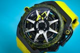 Mazzucato Reversible Watch Monza Yellow Carbon