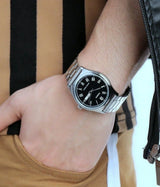 Casio Standard 25mm Silver Men's Black Silver Analogue Watch