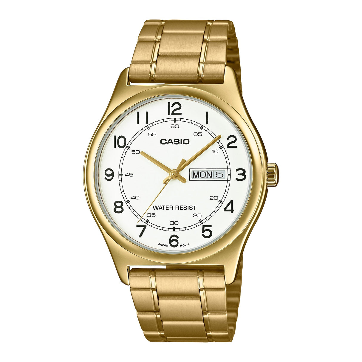 Casio Dress 38mm Gold Men's White Analogue Watch