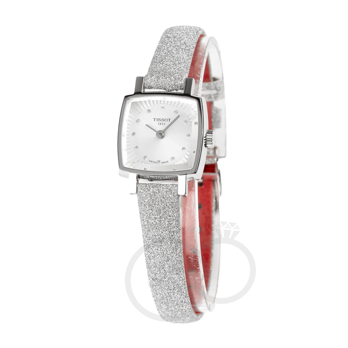 Tissot Lovely Square Festive Ladies Silver Watch