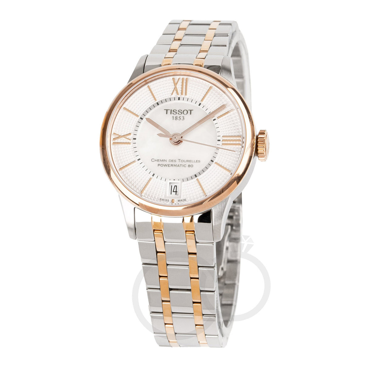 Tissot Chemin Des Tourelles Powermatic 80 Ladies White Watch