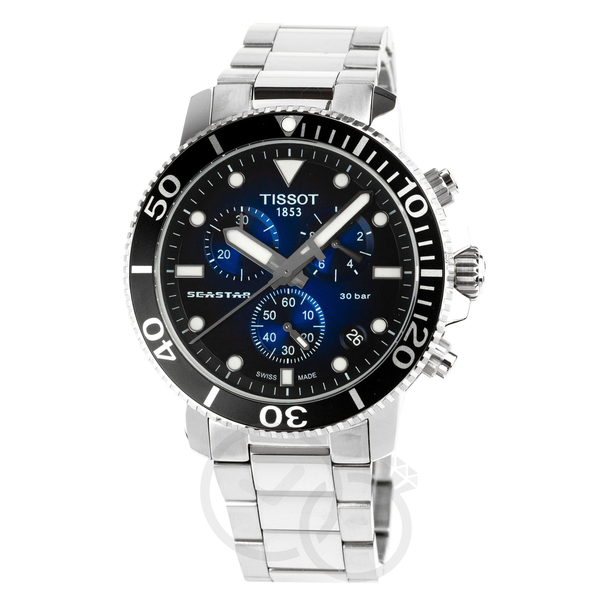 Tissot Seastar 1000 Chronograph Men's Graded Blue Watch