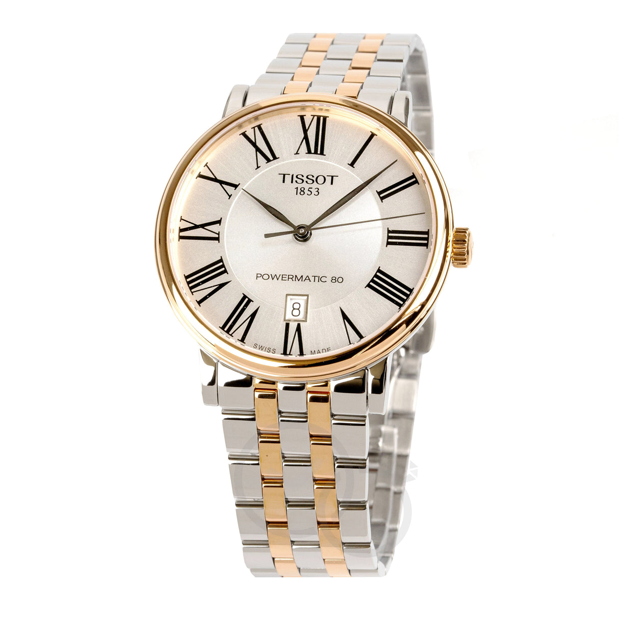 Tissot Men's Watch Carson Auto Powermatic 80 Premium 40mm Steel Rose