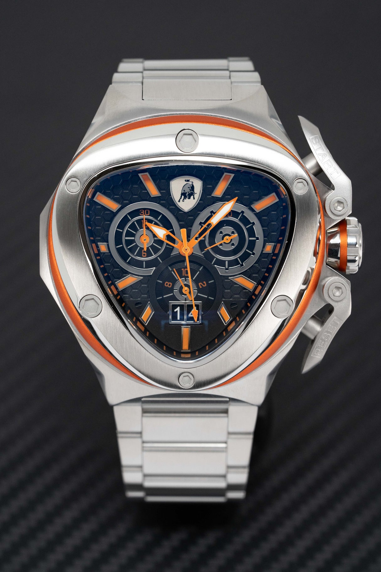Tonino Lamborghini Spyder X SS Chronograph Date Steel Orange