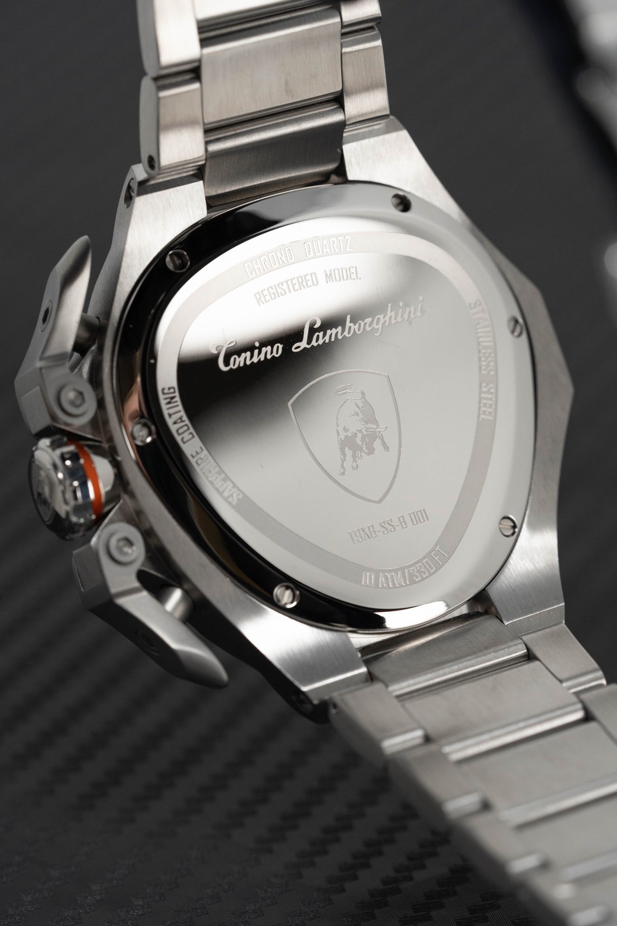 Tonino Lamborghini Spyder X SS Chronograph Date Steel Orange