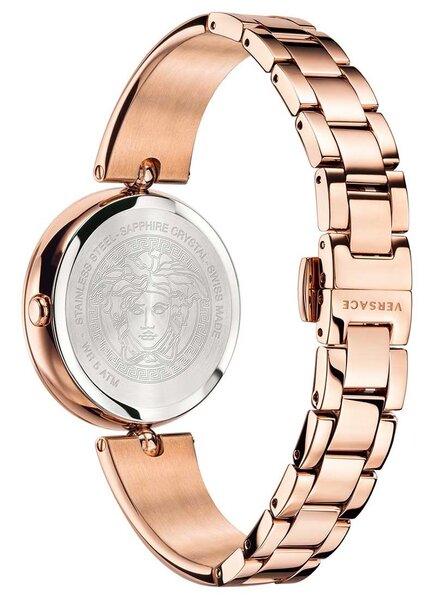 Versace Ladies Watch Palazzo Empire 34mm Rose Gold Band