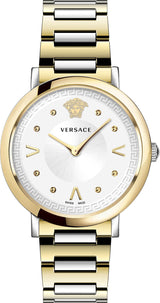 Versace Ladies Watch Pop Chic White Two-Tone Bracelet