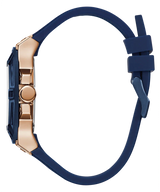 Guess Rigor Men's Blue Rose Gold Watch W0247G3