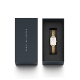Daniel Wellington Quadro Pressed Evergold Ladies White Watch DW00100556