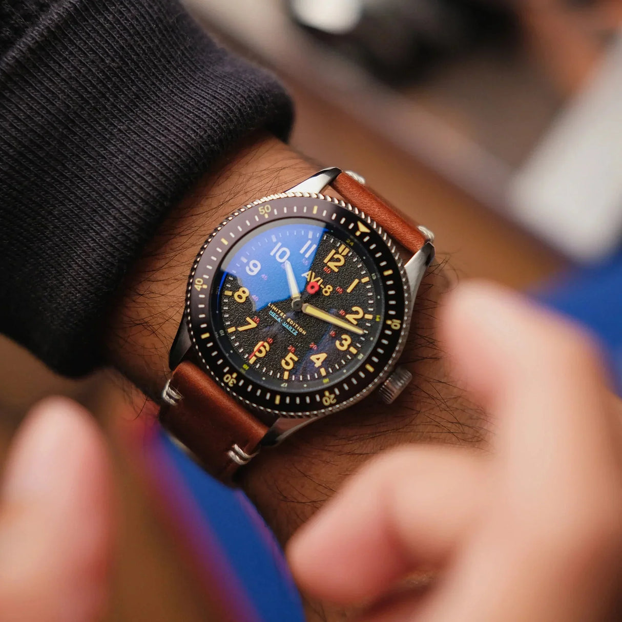 Analogue Watch - AVI-8 Flyboy Royal British Legion Falklands Black Watch AV-4099-RBL01