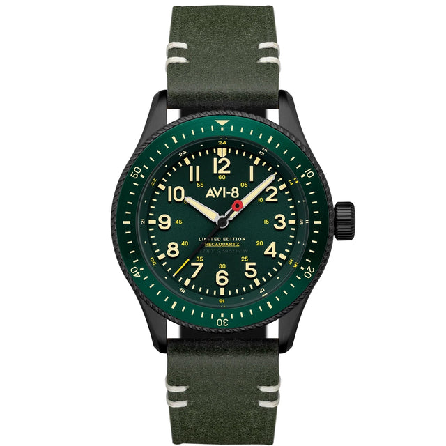 Analogue Watch - AVI-8 Flyboy Royal British Legion Falklands Green Watch AV-4099-RBL06