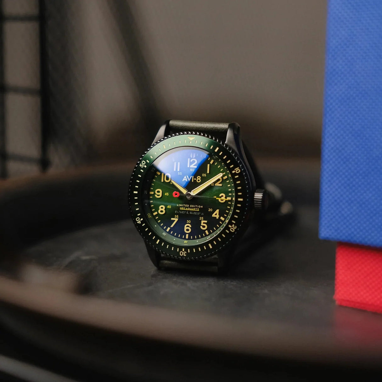 Analogue Watch - AVI-8 Flyboy Royal British Legion Falklands Green Watch AV-4099-RBL06