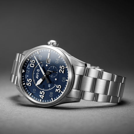 Analogue Watch - AVI-8 Oxford Blue Spitfire Automatic Watch AV-4073-11