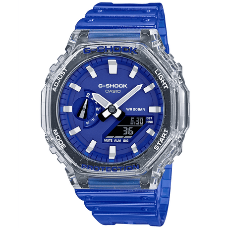 Analogue Watch - Casio G-Shock Hidden Coast Series Unisex Blue Watch GA-2100HC-2AER