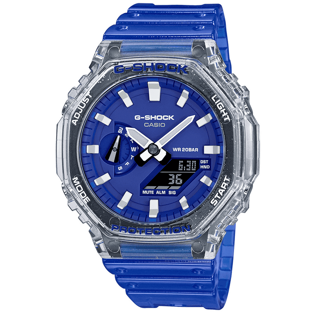 Analogue Watch - Casio G-Shock Hidden Coast Series Unisex Blue Watch GA-2100HC-2AER