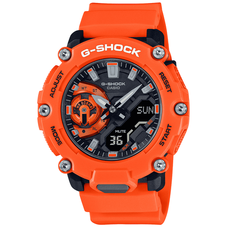 Analogue Watch - Casio G-Shock Men's Orange Watch GA-2200M-4AER
