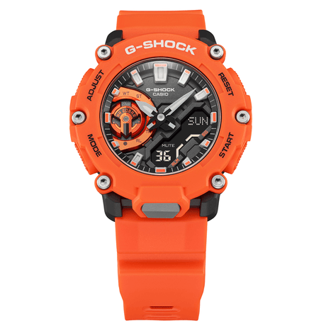 Analogue Watch - Casio G-Shock Men's Orange Watch GA-2200M-4AER