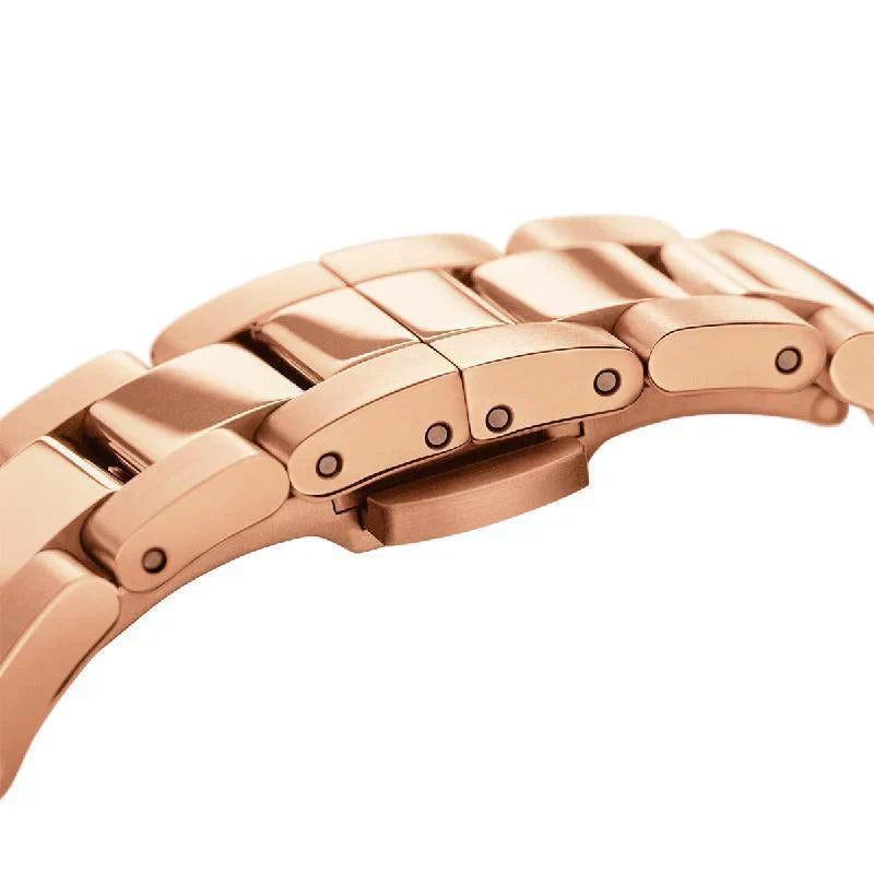 Analogue Watch - Daniel Wellington Iconic Link Men's Rose Gold Watch DW00100343