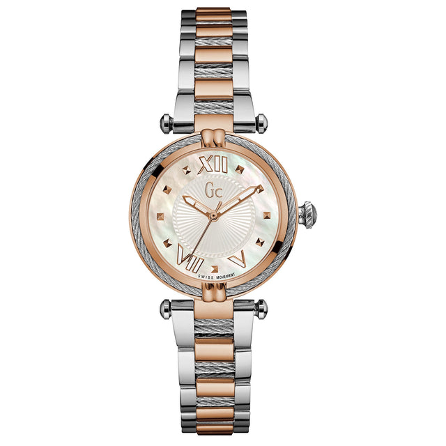 Analogue Watch - GC CableChic Ladies Two-Tone Watch Y18002L1
