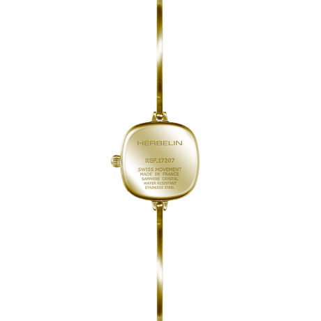 Analogue Watch - Herbelin Fil Wire And Golden PVD 26 Mm Ladies Gold Watch 17207BP14
