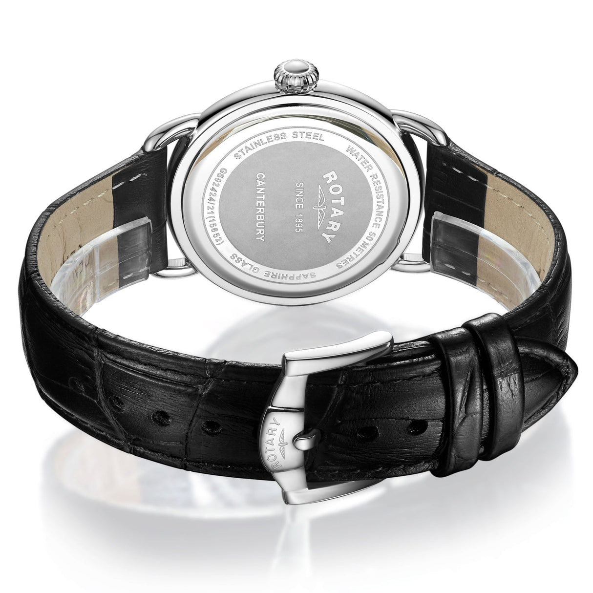 Analogue Watch - Rotary Canterbury Men's Silver Watch GS02424/21