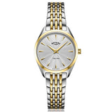 Analogue Watch - Rotary Ultra Slim Ladies White Watch LB08011/02