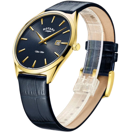Analogue Watch - Rotary Ultra Slim Men's Navy Watch GS08013/05