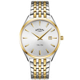 Analogue Watch - Rotary Ultra Slim Men's White Watch GB08011/02
