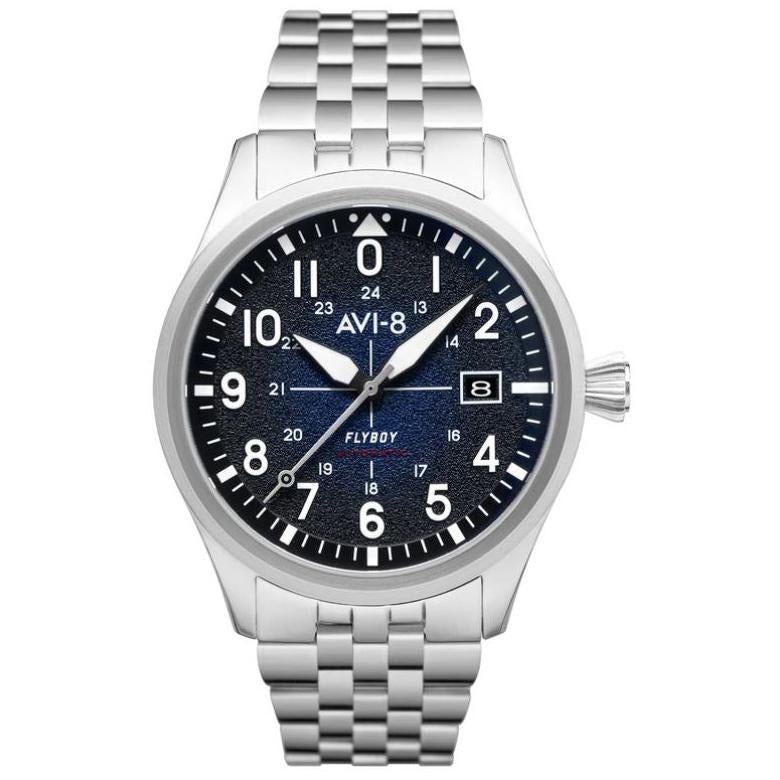 Automatic Watch - AVI-8 Men's Blue Flyboy Automatic Watch AV-4075-22