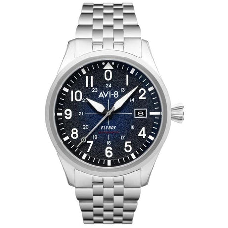 Automatic Watch - AVI-8 Men's Blue Flyboy Automatic Watch AV-4075-22