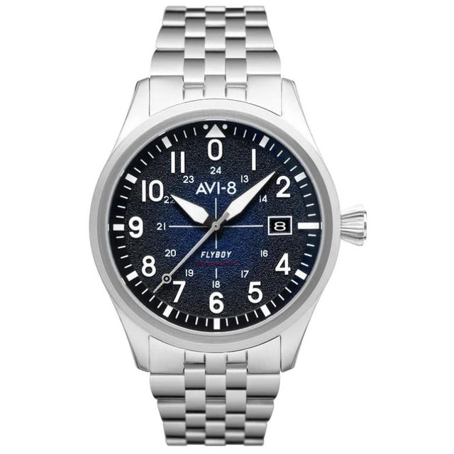 Automatic Watch - AVI-8 Men's Blue Flyboy Automatic Watch AV-4075-22