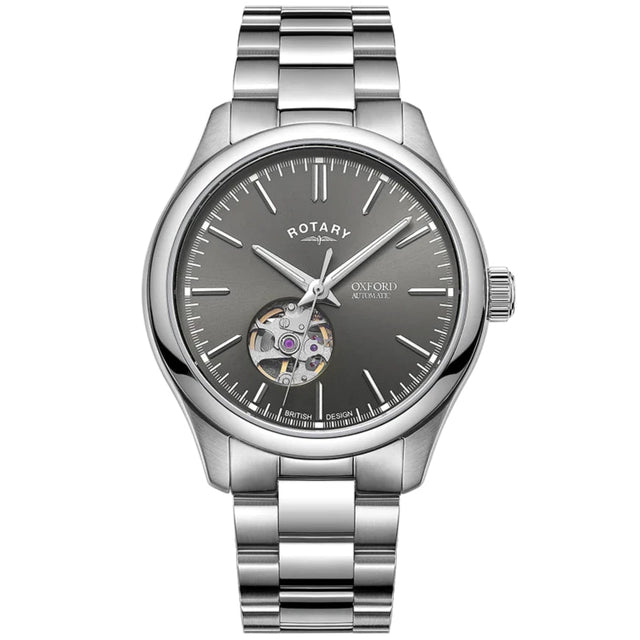 Automatic Watch - Rotary Oxford  Auto Men's Silver Watch GB05095/74