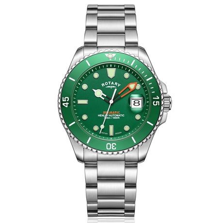 Automatic Watch - Rotary Seamatic Men's Green Watch GB05430/24