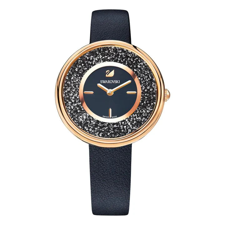 Swarovski Watch Crystalline Pure Rose Gold Black