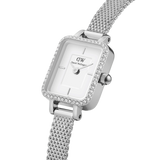 Daniel Wellington Quadro Mini Lumine Bezel Silver Watch DW00100732