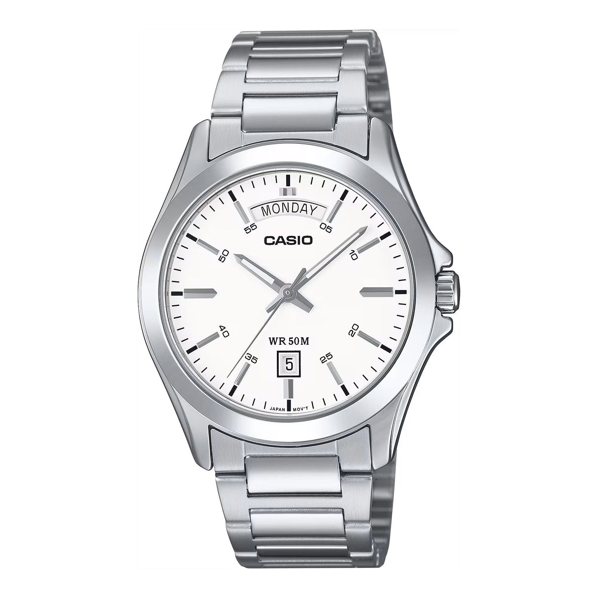 Casio Standard Day Date 40mm White Unisex Watch
