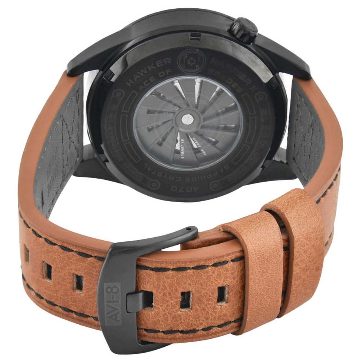 Chronograph Watch - AVI-8 Black Insignia Yellow Hawker Harrier II Chronograph Watch AV-4070-04