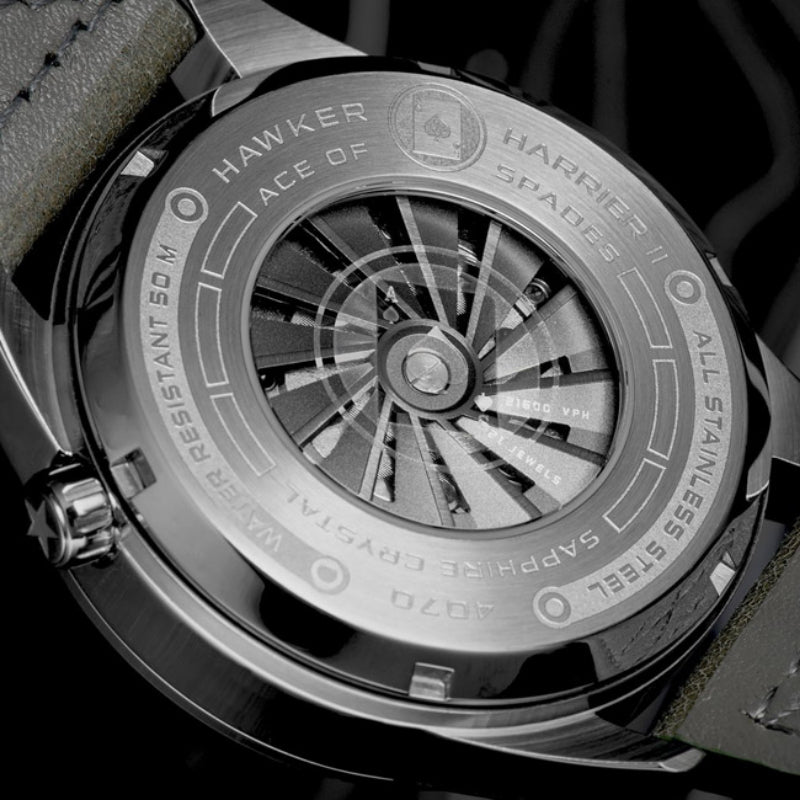 Chronograph Watch - AVI-8 Black Insignia Yellow Hawker Harrier II Chronograph Watch AV-4070-04