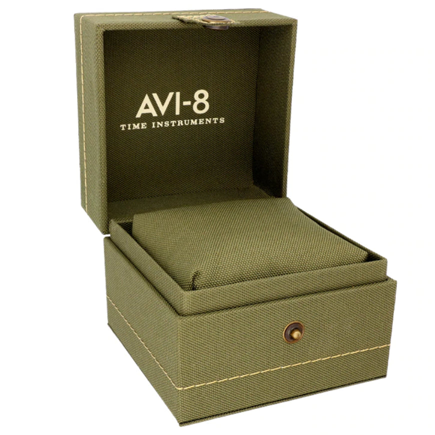 Chronograph Watch - AVI-8 Black Insignia Yellow Hawker Harrier II Chronograph Watch AV-4070-04