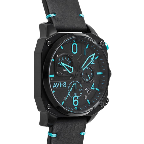 Chronograph Watch - AVI-8 Blue Diamond Hawker Hunter Chronograph Watch AV-4052-05