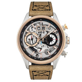 Chronograph Watch - AVI-8 Burnt Gold Brown Hawker Harrier Chronograph Watch AV-4065-02