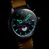 Chronograph Watch - AVI-8 Carbon Navy Hawker Hunter Chronograph Watch AV-4064-01