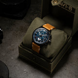 Chronograph Watch - AVI-8 Carbon Navy Hawker Hunter Chronograph Watch AV-4064-01
