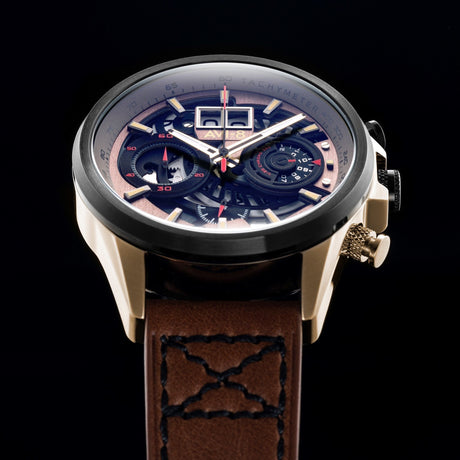 Chronograph Watch - AVI-8 Desert Brown Hawker Harrier II Chronograph Watch AV-4065-06