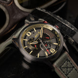 Chronograph Watch - AVI-8 Gunmetal Dark Earth Hawker Harrier Chronograph Watch AV-4056-03