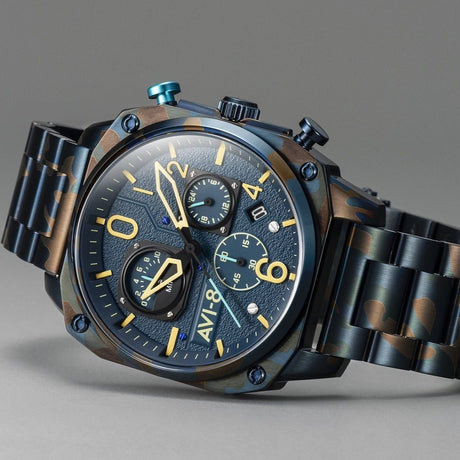 Chronograph Watch - AVI-8 Men's Air Camo Hawker Hunter Watch AV-4052-33