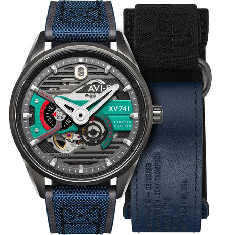 Chronograph Watch - AVI-8 Men's Blue Hawker Harrier Automatic Watch AV-4074-XV741