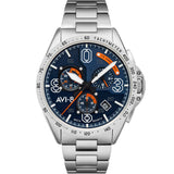 Chronograph Watch - AVI-8 Men's Blue P-51 Mustang Chronograph Watch AV-4077-22