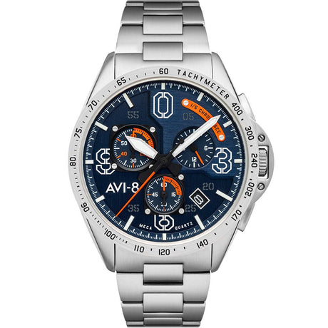 Chronograph Watch - AVI-8 Men's Blue P-51 Mustang Chronograph Watch AV-4077-22